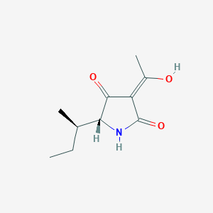 molecular formula C10H15NO3 B13130793 rel-(R)-3-Acetyl-5-((R)-sec-butyl)-4-hydroxy-1H-pyrrol-2(5H)-one 