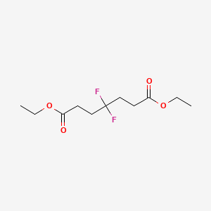 molecular formula C11H18F2O4 B1313080 Diethyl 4,4-difluoroheptanedioate CAS No. 22515-16-8