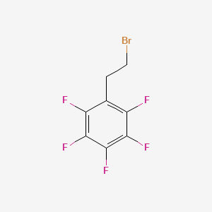 molecular formula C8H4BrF5 B13130836 1-(2-Bromoethyl)-2,3,4,5,6-pentafluorobenzene 
