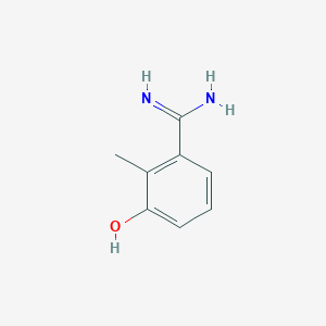 molecular formula C8H10N2O B13130841 3-Hydroxy-2-methylbenzimidamide 