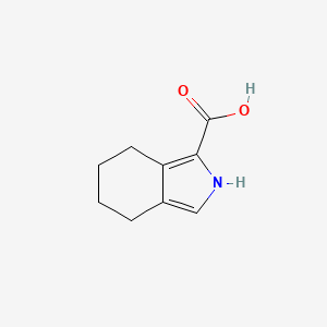 molecular formula C9H11NO2 B1313090 4,5,6,7-四氢-2H-异吲哚-1-羧酸 CAS No. 204068-75-7
