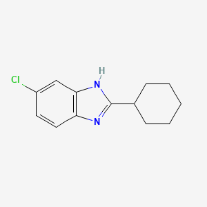 molecular formula C13H15ClN2 B1313093 5-Chloro-2-cyclohexyl-1H-benzo[d]imidazole CAS No. 124035-08-1