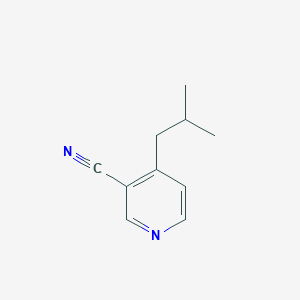 molecular formula C10H12N2 B13130958 4-Isobutylnicotinonitrile 