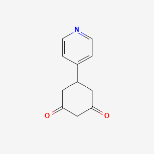 molecular formula C11H11NO2 B1313099 5-吡啶-4-基环己烷-1,3-二酮 CAS No. 75618-39-2