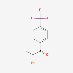 molecular formula C10H8BrF3O B1313101 2-Bromo-1-(4-(trifluoromethyl)phenyl)propan-1-one CAS No. 95728-57-7
