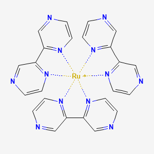 molecular formula C24H18N12Ru+ B13131024 Tris(2,2'-bipyrazine)ruthenium 
