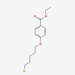 molecular formula C14H19BrO3 B1313103 Benzoic acid, 4-[(5-bromopentyl)oxy]-, ethyl ester CAS No. 96517-13-4