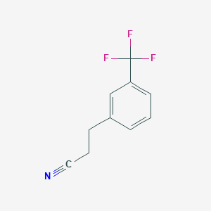 molecular formula C10H8F3N B1313118 3-[3-(trifluoromethyl)phenyl]propanenitrile CAS No. 95096-06-3