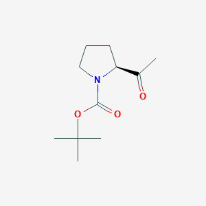 molecular formula C11H19NO3 B1313120 Tert-butyl (2S)-2-acetylpyrrolidine-1-carboxylate CAS No. 91550-08-2