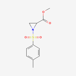 molecular formula C11H13NO4S B1313122 Methyl 1-(4-methylbenzenesulfonyl)aziridine-2-carboxylate 