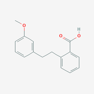 molecular formula C16H16O3 B1313123 2-[2-(3-methoxyphenyl)ethyl]benzoic Acid CAS No. 17910-71-3
