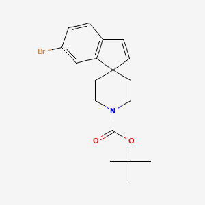 molecular formula C18H22BrNO2 B1313127 Tert-butyl 6-bromospiro[indene-1,4'-piperidine]-1'-carboxylate CAS No. 158628-80-9