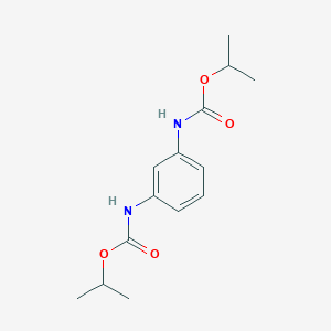 molecular formula C14H20N2O4 B13131310 propan-2-yl N-[3-(propan-2-yloxycarbonylamino)phenyl]carbamate CAS No. 7507-51-9