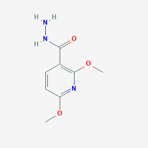 molecular formula C8H11N3O3 B13131324 2,6-Dimethoxynicotinohydrazide 