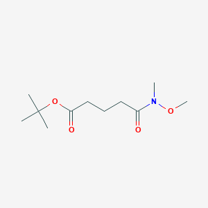 molecular formula C11H21NO4 B1313138 叔丁基 5-（甲氧基（甲基）氨基）-5-氧代戊酸酯 CAS No. 192123-40-3
