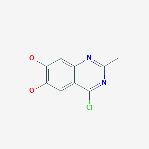 molecular formula C11H11ClN2O2 B1313140 4-氯-6,7-二甲氧基-2-甲基喹唑啉 CAS No. 50377-49-6