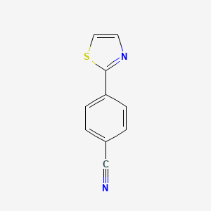 molecular formula C10H6N2S B1313152 4-(1,3-噻唑-2-基)苯甲腈 CAS No. 672324-84-4