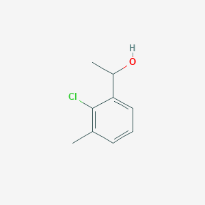 molecular formula C9H11ClO B13131524 1-(2-Chloranyl-3-methyl-phenyl)ethanol 