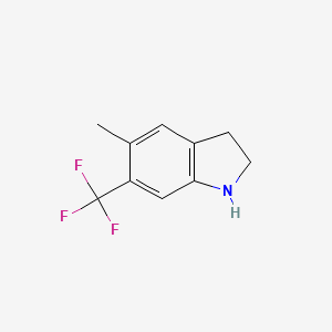 molecular formula C10H10F3N B1313153 5-甲基-6-(三氟甲基)吲哚 CAS No. 200711-22-4