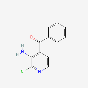 molecular formula C12H9ClN2O B1313157 3-Amino-4-benzoyl-2-chloropyridine CAS No. 342899-36-9