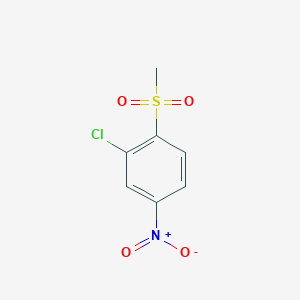 molecular formula C7H6ClNO4S B1313158 3-Chloro-4-(methylsulfonyl)nitrobenzene CAS No. 91842-77-2