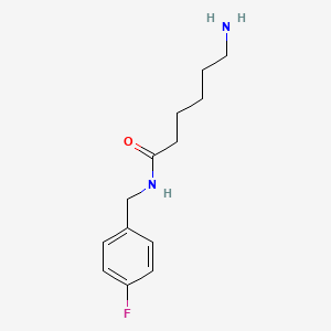 B1313160 6-amino-N-[(4-fluorophenyl)methyl]hexanamide CAS No. 189162-98-9
