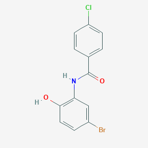 molecular formula C13H9BrClNO2 B13131707 N-(5-Bromo-2-hydroxyphenyl)-4-chlorobenzamide 