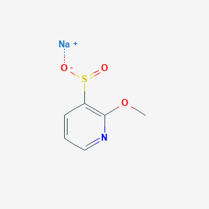 molecular formula C6H6NNaO3S B13131747 Sodium 2-methoxypyridine-3-sulfinate 