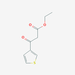 molecular formula C9H10O3S B1313176 Ethyl 3-oxo-3-(thiophen-3-yl)propanoate CAS No. 53090-46-3