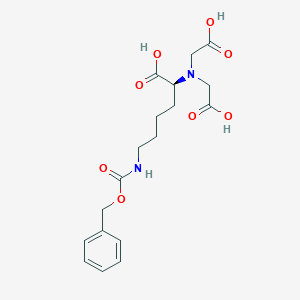 molecular formula C18H24N2O8 B131318 N6-Carbobenzyloxy-N2,N2-bis(carboxymethyl)-L-lysine CAS No. 113231-04-2