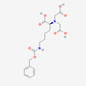 molecular formula C18H24N2O8 B131318 (2S)-2-[bis(carboxymethyl)amino]-6-(phenylmethoxycarbonylamino)hexanoic acid CAS No. 113231-04-2