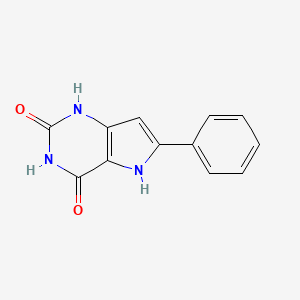 molecular formula C12H9N3O2 B1313181 6-phenyl-5H-pyrrolo[3,2-d]pyrimidine-2,4-diol CAS No. 34771-39-6