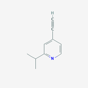 molecular formula C10H11N B13131891 4-Ethynyl-2-isopropylpyridine 