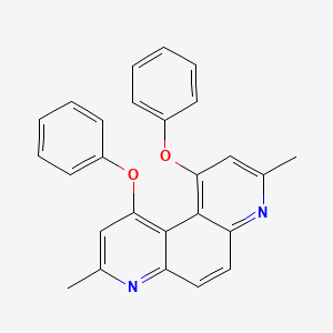 molecular formula C26H20N2O2 B13131917 3,8-Dimethyl-1,10-diphenoxy-4,7-phenanthroline CAS No. 7250-17-1