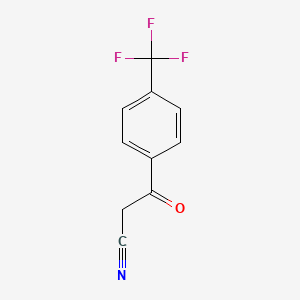 molecular formula C10H6F3NO B1313192 3-Oxo-3-[4-(trifluoromethyl)phenyl]propanenitrile CAS No. 71682-94-5