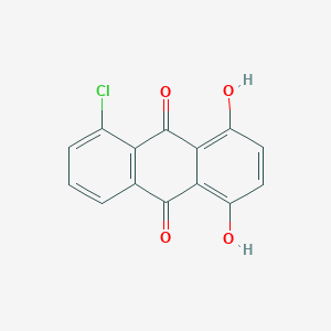 molecular formula C14H7ClO4 B13131924 5-Chloro-1,4-dihydroxyanthracene-9,10-dione CAS No. 245064-92-0