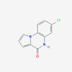 molecular formula C11H7ClN2O B1313193 7-Chloropyrrolo[1,2-a]quinoxalin-4(5H)-one CAS No. 160657-02-3