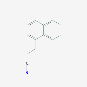 molecular formula C13H11N B13131938 3-(Naphthalen-1-yl)propanenitrile CAS No. 70067-70-8