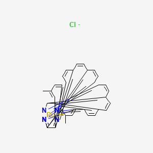 molecular formula C36H28ClN6Ru+ B13131957 Dichloridebis(1,10-phenanthroline)(4,4'-dimethyl-2,2'-bipyridine)ruthenium(II) 