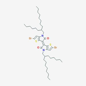 molecular formula C44H68Br2N2O2S2 B13132029 (E)-2,2'-dibromo-4,4'-bis(2-hexyldecyl)-[6,6'-bithieno[3,2-b]pyrrolylidene]-5,5'(4H,4'H)-dione 