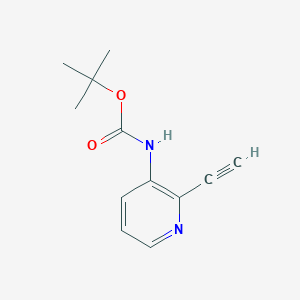 molecular formula C12H14N2O2 B13132161 tert-Butyl (2-ethynylpyridin-3-yl)carbamate 