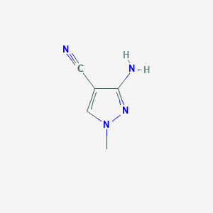 molecular formula C5H6N4 B1313221 1-甲基-3-氨基-4-氰基吡唑 CAS No. 21230-50-2