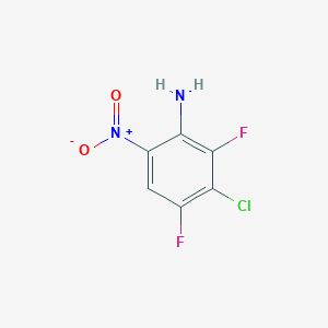 molecular formula C6H3ClF2N2O2 B1313225 3-氯-2,4-二氟-6-硝基苯胺 CAS No. 50408-94-1