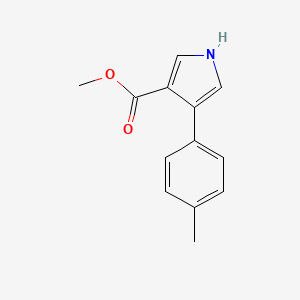 molecular formula C13H13NO2 B1313228 Methyl 4-(4-methylphenyl)-1H-pyrrole-3-carboxylate CAS No. 188524-66-5