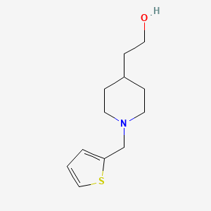 molecular formula C12H19NOS B1313233 4-Piperidineethanol, 1-(2-thienylmethyl)- 