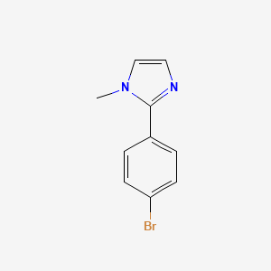molecular formula C10H9BrN2 B1313235 2-(4-bromophenyl)-1-methyl-1H-imidazole CAS No. 176961-54-9