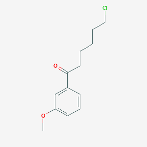 B1313236 6-Chloro-1-(3-methoxyphenyl)-1-oxohexane CAS No. 258882-50-7