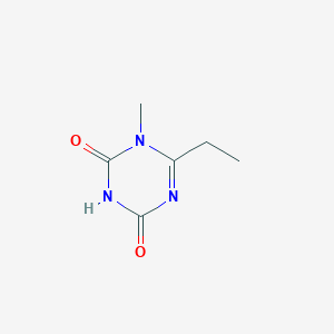 molecular formula C6H9N3O2 B13132367 6-Ethyl-1-methyl-1,3,5-triazine-2,4(1H,3H)-dione 