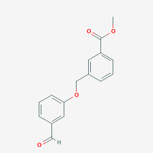 molecular formula C16H14O4 B1313241 3-[(3-甲酰基苯氧基)甲基]苯甲酸甲酯 CAS No. 148254-63-1
