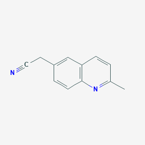 molecular formula C12H10N2 B13132451 2-(2-Methylquinolin-6-yl)acetonitrile 